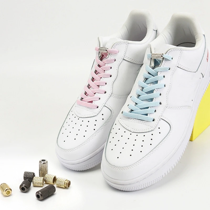 

1Set Pattern capsule Lock Shoelaces Lazy laces Safety Quick Lock Sneakers Shoe Laces Kids Adult Women Men Shoes Lace Strings