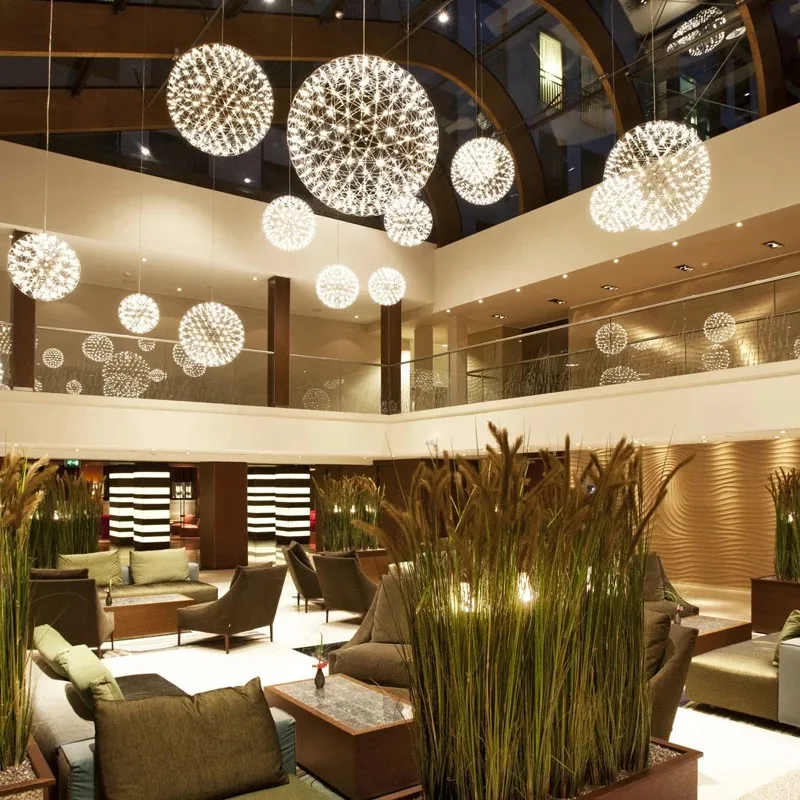 Фейерверк звезда люстра гирлянда Свеча ШАР круглая из нержавеющей стали Луна