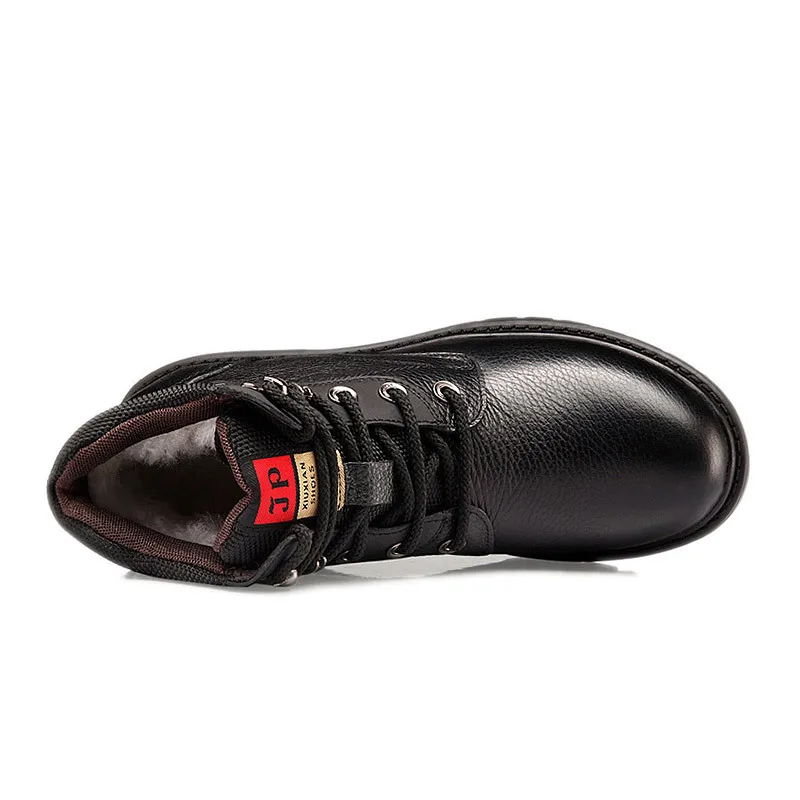 

Winter Shoes For Men, Genuine Leather Snow Boots, Comfortable And Warm Wool For Men