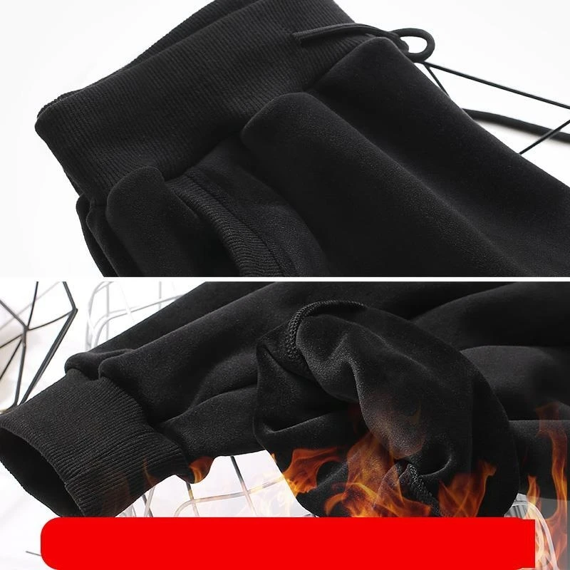 Женские зимние плотные бархатные брюки теплые женские повседневные свободные