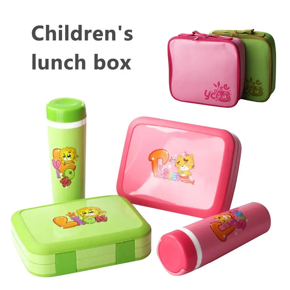 

Kids Lunch Box Leak-Proof Meal And Snack With Cup Set For School Student Kids Children Dinnerware Food Storage Container