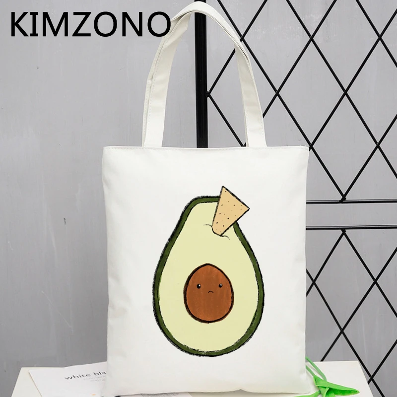 

Эко-сумка для покупок с авокадо, хлопковая многоразовая сумка для покупок, эко-шоппинг, джутовые сумки