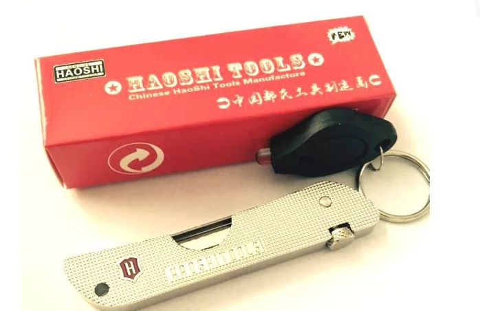 Оригинальный Многофункциональный складной замок haoshi 7 в 1 слесарные инструменты