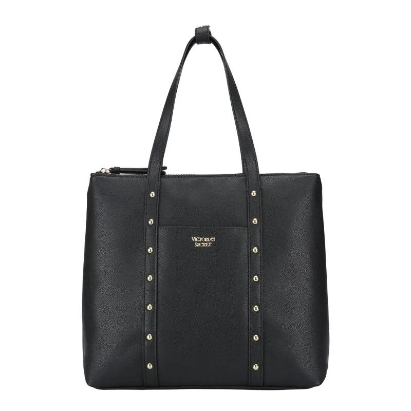 

VS Bag Tote Pink Black and Cream Studded Backpack Leopard Print