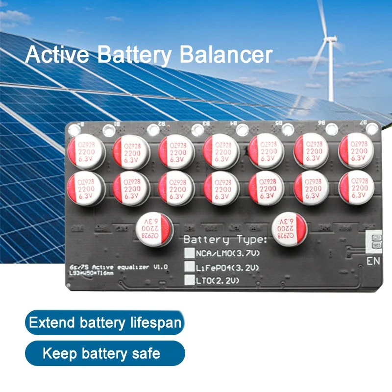 

5A Balancer 3S-7 LTO Ver Battery Active Equalizer Balancer Energy Transfer Board Balance