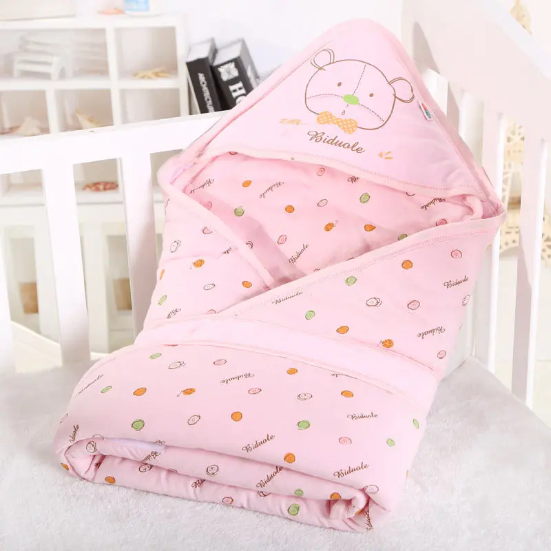 

Baby Breathable Swaddle Fall Winter Thickening Blanket Breathable Comfortable Cotton Printed Quilt Air-conditioning Room Blanket