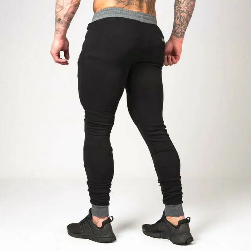 

Mens Sport Gym Slim Fit Pants Tracksuit Bottoms Joggers Long Trousers Sweatpants