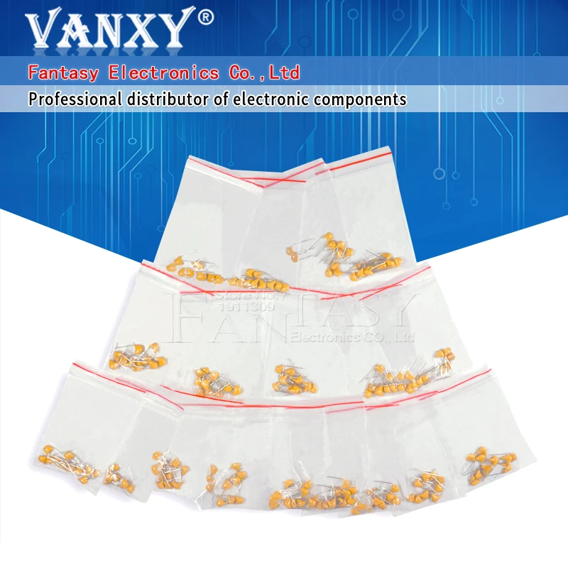 18valuesx10 шт. = 180 20PF-105 (мкФ) Монолитные керамические конденсаторы 50 в компонентные