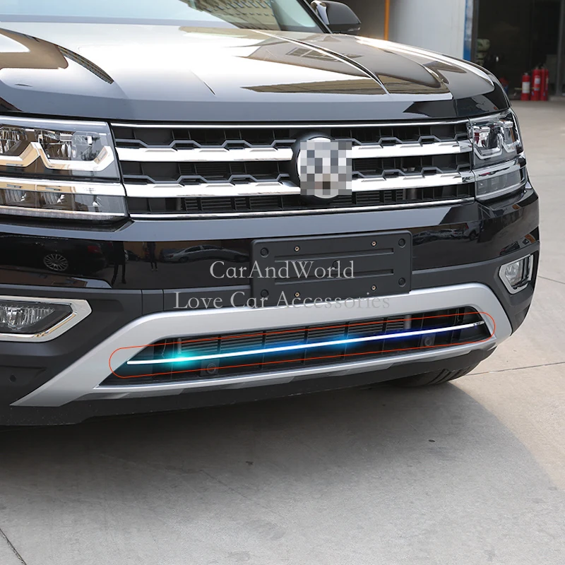 Решетки для Volkswagen VW Teramont Atlas 2017 2020 передние и нижние решетки полоски крышки