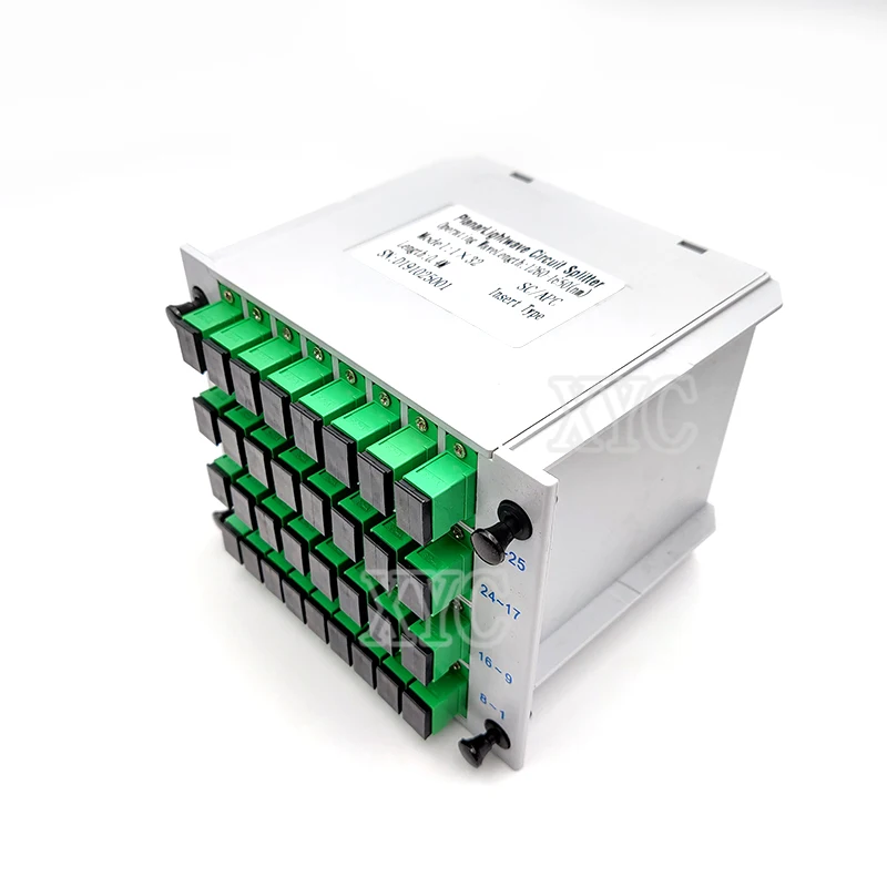 

SC-APC 1x32 распределитель волоконно-оптической коробки FTTH PLC Planar waveguide Lightwave, сплиттер оптической кассеты