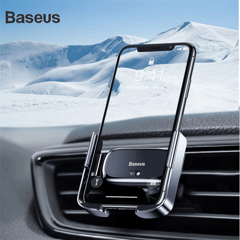 Автоматический Автомобильный держатель для телефона Baseus для iPhone 11 X Xs Max автомобильный держатель для телефона с вентиляционным отверстием для samsung Note 10 Smart Auto Grip