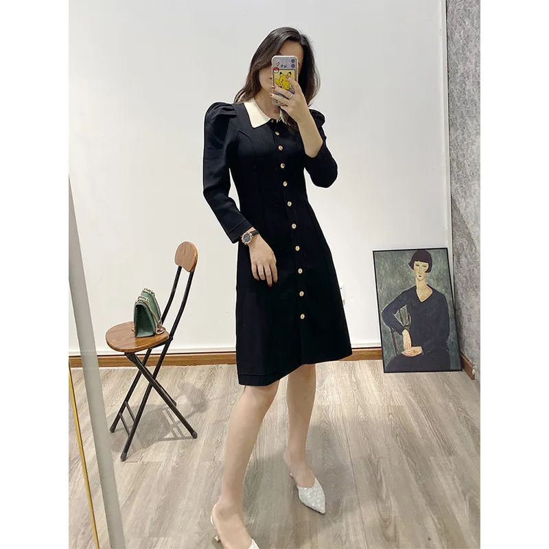 Осень 2020 Новинка трикотажный свитер с лацканами маленькое ароматное трикотажное