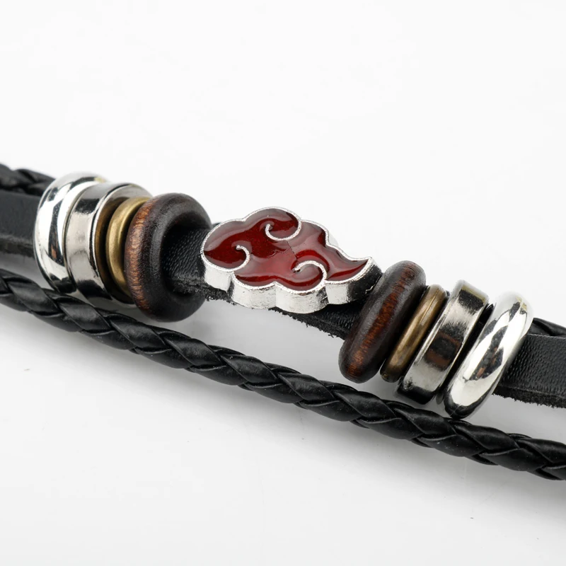 Браслет веревочный с красными облаками аниме Akatsuki мужские и женские аксессуары