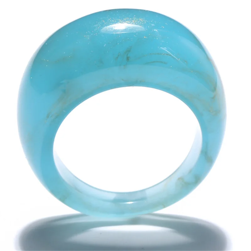 

Vintage Resin Rings for Women Hip Hop Finger Ring Fashion Jewelry