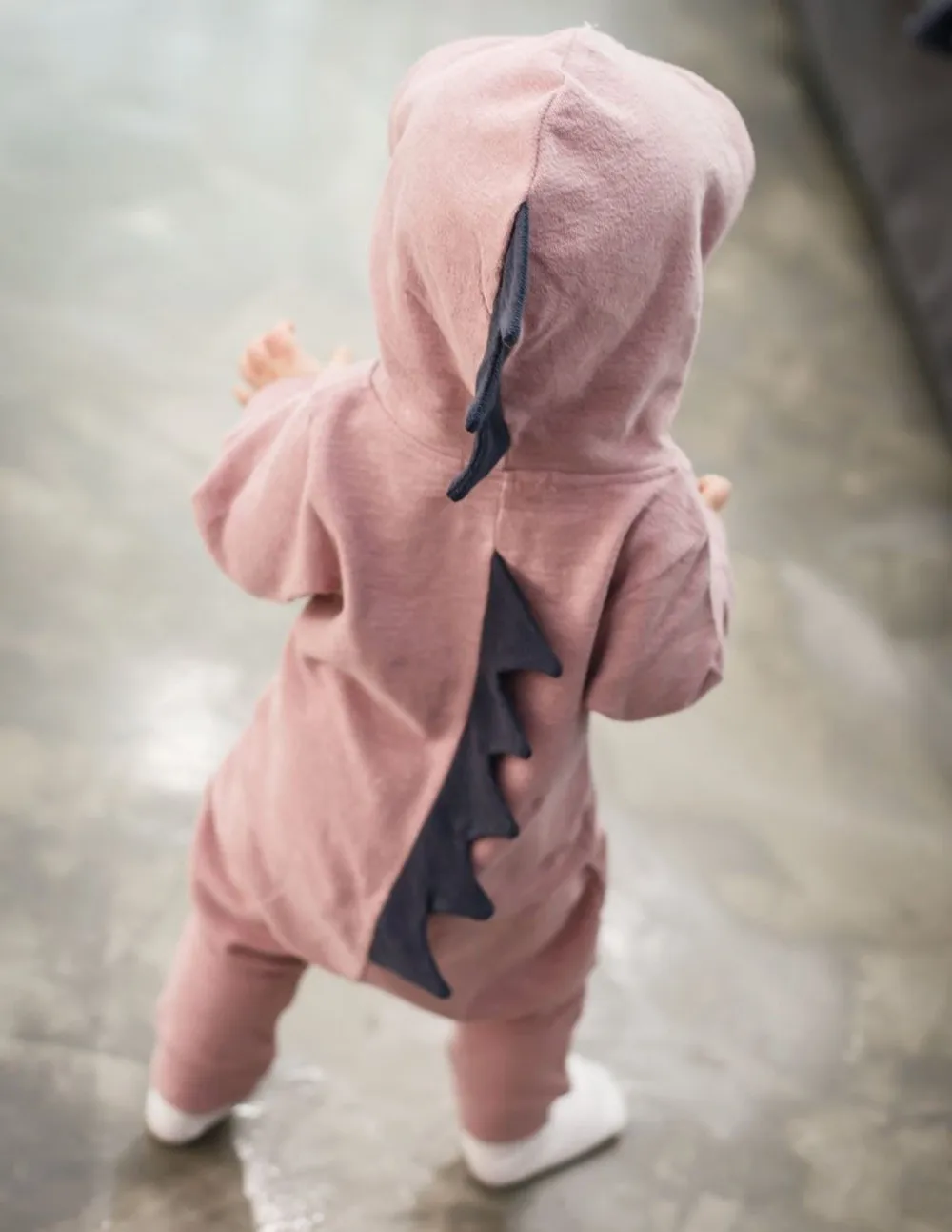 2020 fashion baby girl clothes solid romper dinosaur hooded jumpsuit boy 3/18M для новорожденных t5 | Детская одежда и
