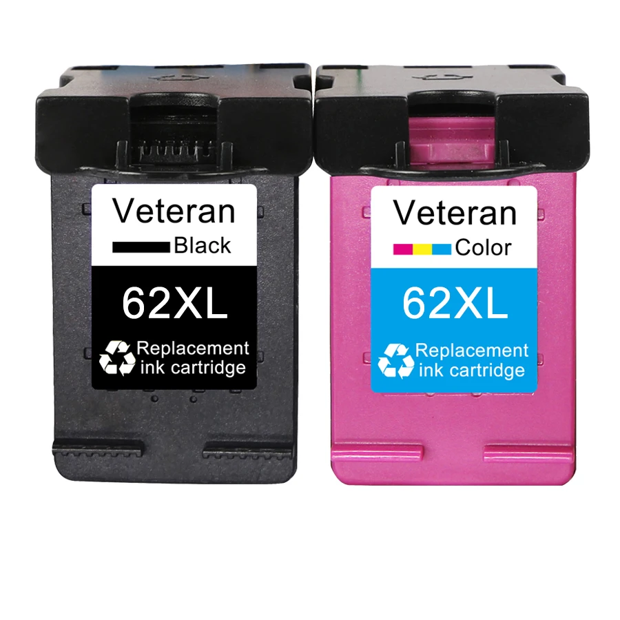 Сменный чернильный картридж Veteran 62XL для принтера HP 62 XL Envy 5640 OfficeJet 200 250 5540 5740 5542