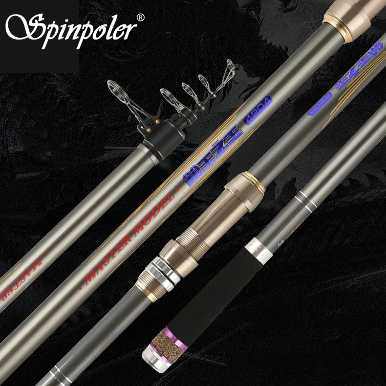 Спиннер из углеродного волокна морская удочка телескопическая для серфинга 3 6 м 9