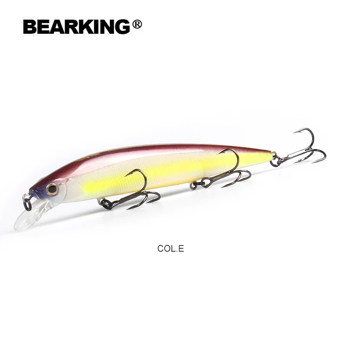 BEARKING 130 мм 22 г Горячие рыболовные приманки, разные цвета, гольян Кривошип, вольфрамовая система веса воблер модель кривошипная приманка - Цвет: E
