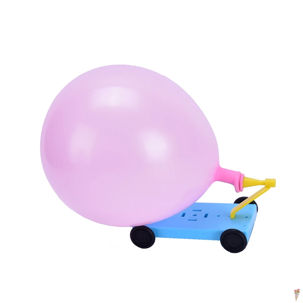 

Physical Experiments Homemade Balloon Recoil Car DIY Materials,home School Educational Kit For Kids Students