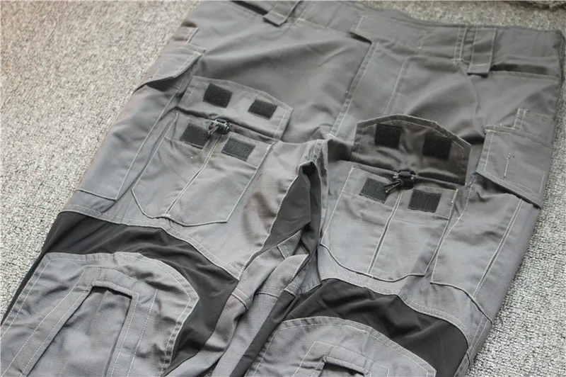 Уличные спортивные брюки G3 WG с наколенниками дымчато-серые