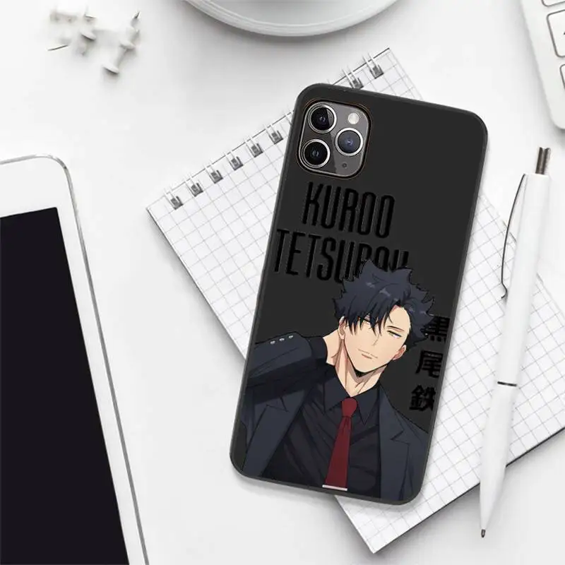 

Haikyuu volleyball Japan anime Phone Case Candy Color for iPhone 6 7 8 11 12 s mini pro X XS XR MAX Plus