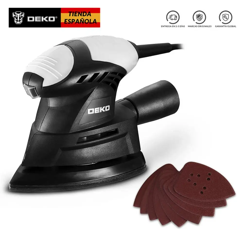 DEKO DKMS01 130W шлифовальная бумага для мыши 9-наждачная ленточный шлифовальный