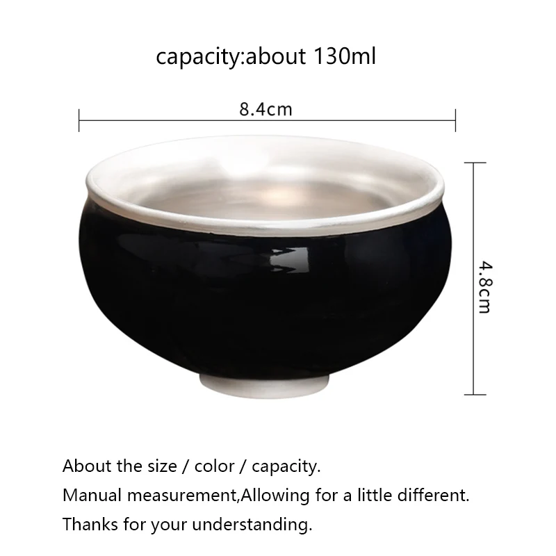 130 мл чашка Master для чая семейная чаша 999 серебряные винтажные чайные чашки Пуэра