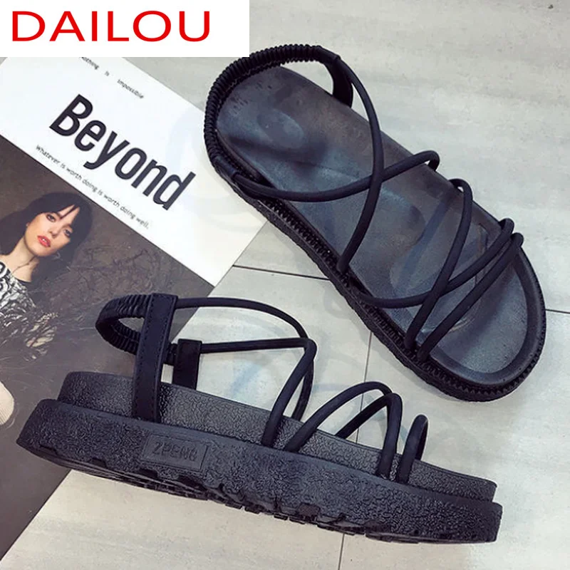 

Fashion 2021 Woman Shoes Summer Open-toe Sexy Beach Shoes New Outdoor Walking Platform Shoes Women's Comfortable Casual Sandals