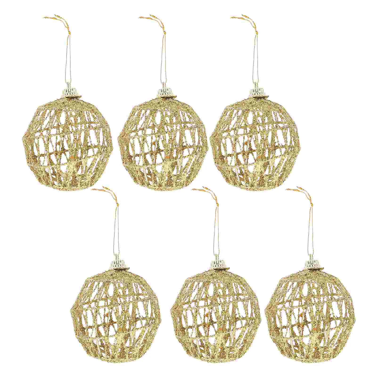 

6PCS Christmas Tree Decor Festive Ornaments Lovely Christmas Hanging Balls