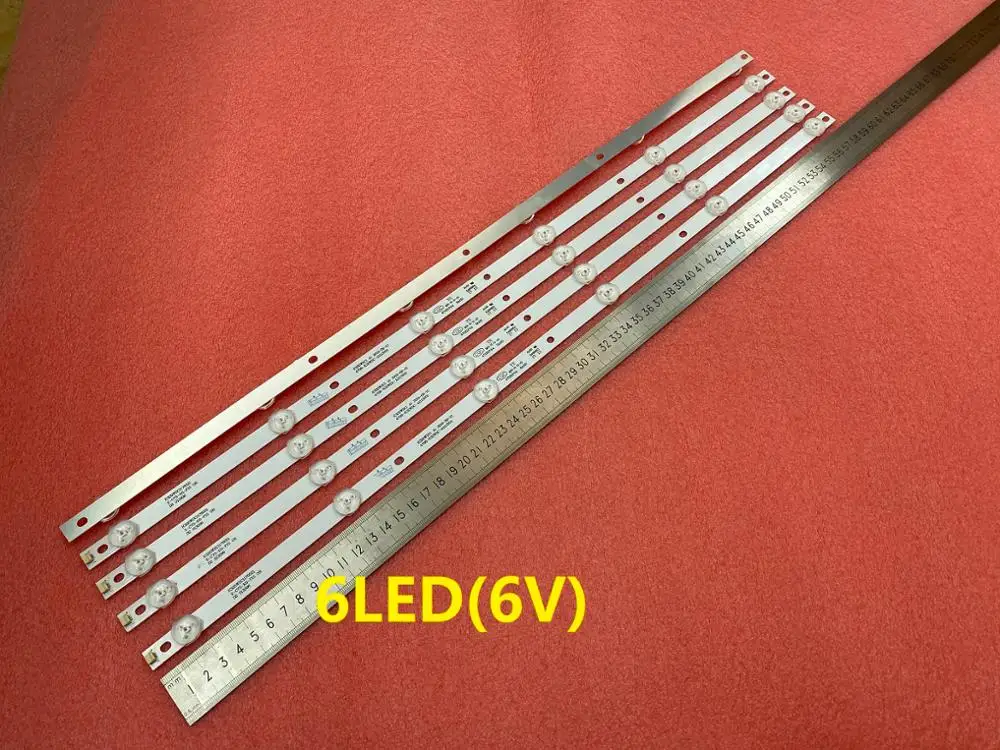 Новая светодиодная лента для подсветки 50 шт. 6 светодиодов 583 мм лампочек 4708 K32WDC