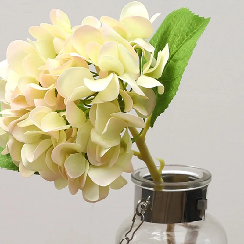 

Creativity Home Decor 11Fork Floral Hydrangea Silk Emulational Flower Handmade Brocade Ball Simulation Flower Decorations