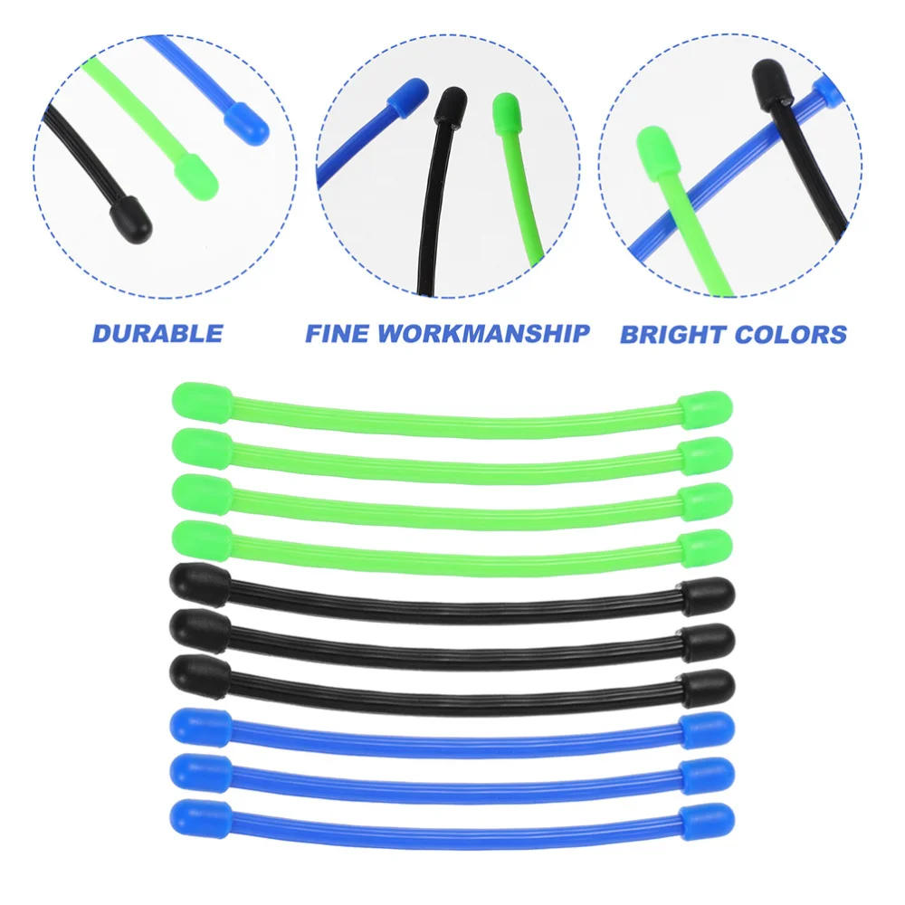 

10 Pcs Sturdy Silicone Ties Silicone Twists Tie Multi-purpose Silicone Cable Tie