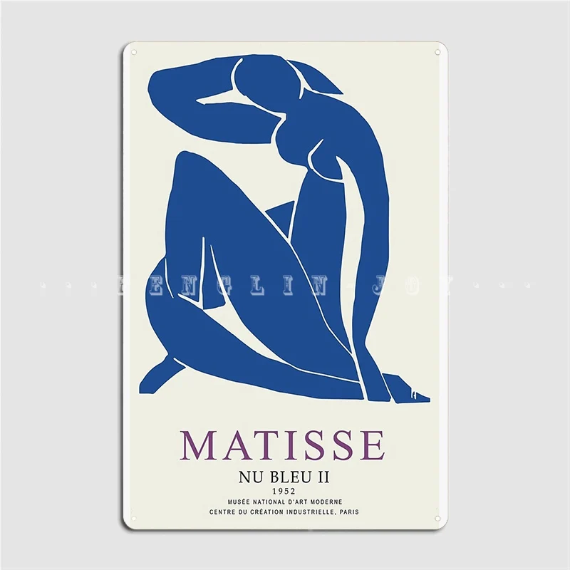 

Henri Matisse Nu Bleu Ii Blue Nude Ii 1952 Metal Sign Cinema Garage Wall Retro Plaques Tin Sign Posters