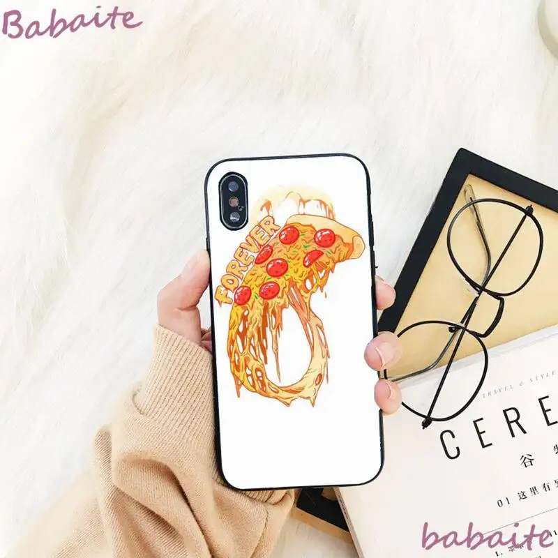 

Babaite Pizza Love Coque Shell Phone Case For iPhone 8 7 6 6S Plus X XS MAX 5 5S SE XR 11 11pro promax 12 12Pro Promax
