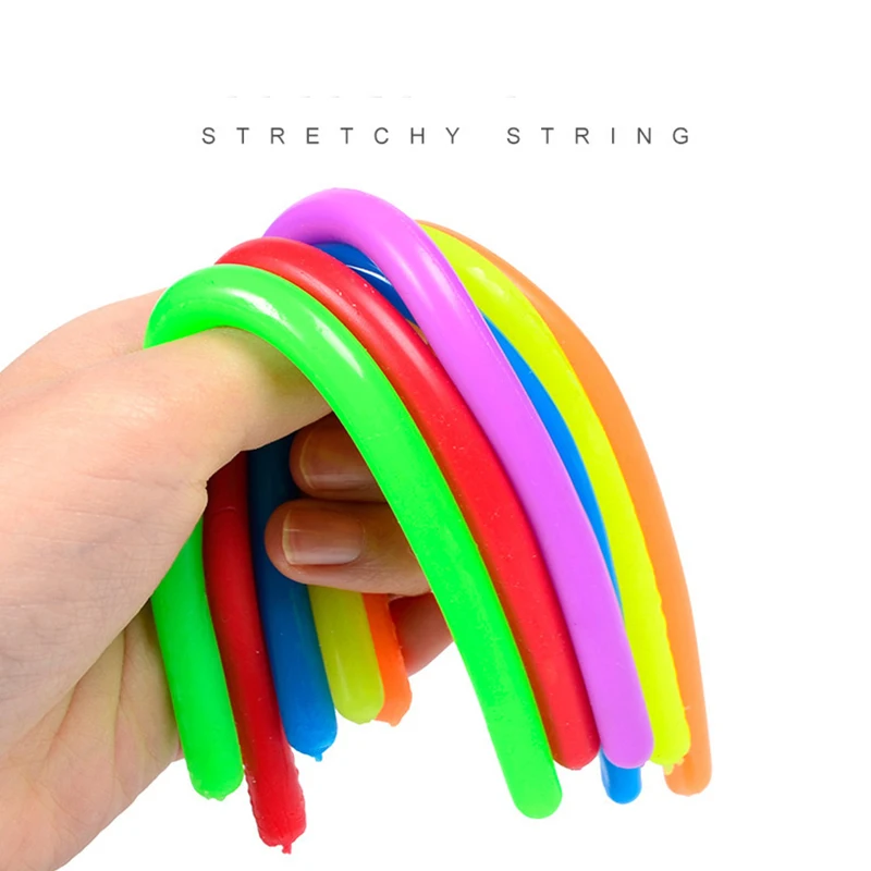 

DZQ New Fidget Toys Children Adult Decompression Rope Rally Noodles Pressure Relief Vent Toy TPR Noodles Kids Gifts