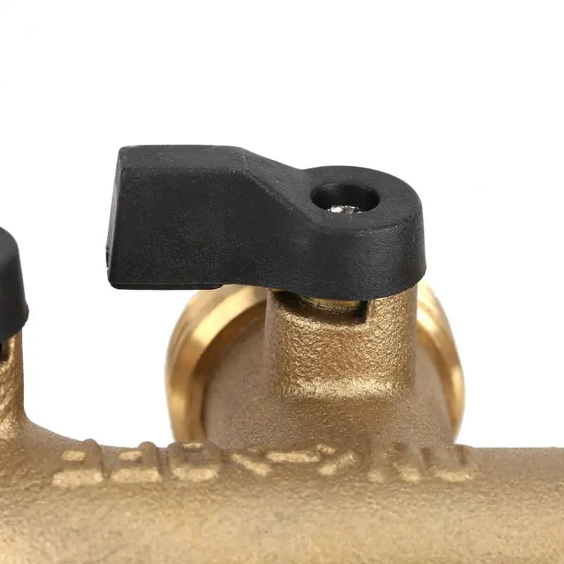 

3/4 Inch 4 Way Hose Pipe Splitter Nozzle Switcher Tap Connectors For Garden Irrigation