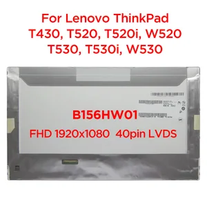 15 6 laptop lcd screen b156hw01 b156hw02 lp156wfc tlb1 for lenovo thinkpad t430 t520i w520 t530i w530 fhd1920x1080 40pin lvds free global shipping