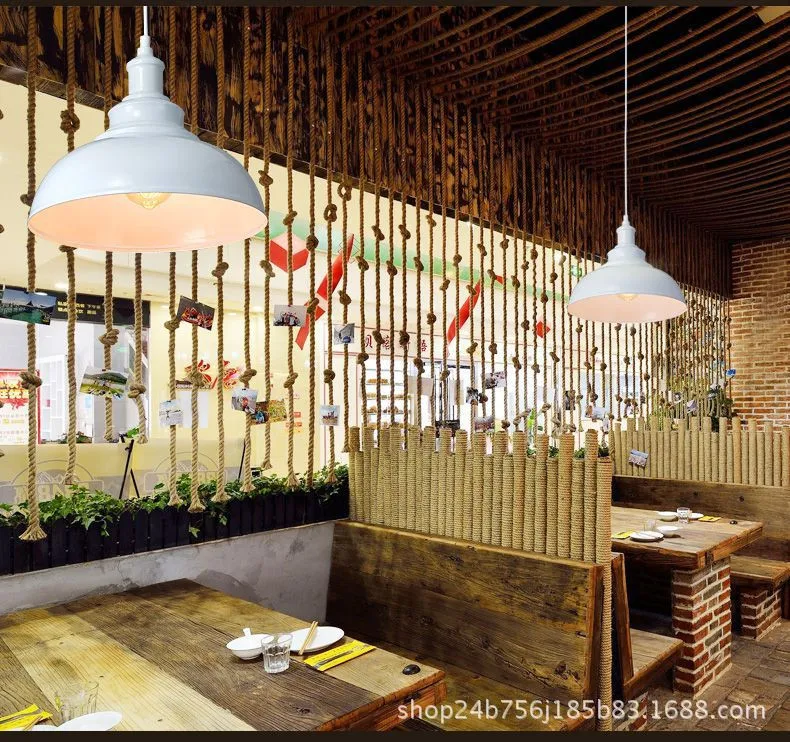 Креативный подвесной светильник LEDE27 из кованого железа в стиле ретро