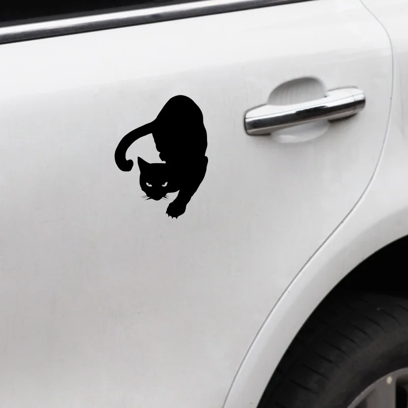 

Funny Cartoon PET CAT Car Sticker Decal Motorcycle Sticker Car Sticker Suitable for All Kinds of Cars Black/white, 16cm*12cm