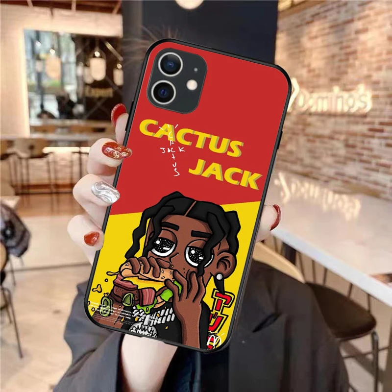 

Brand Travis Scott x Mcdonald's Luxury Silicone Phone Case For iPhone 12 11 Pro Max 6 7 8 Plus 12mini 12Pro XR XS X SE2020 Cover