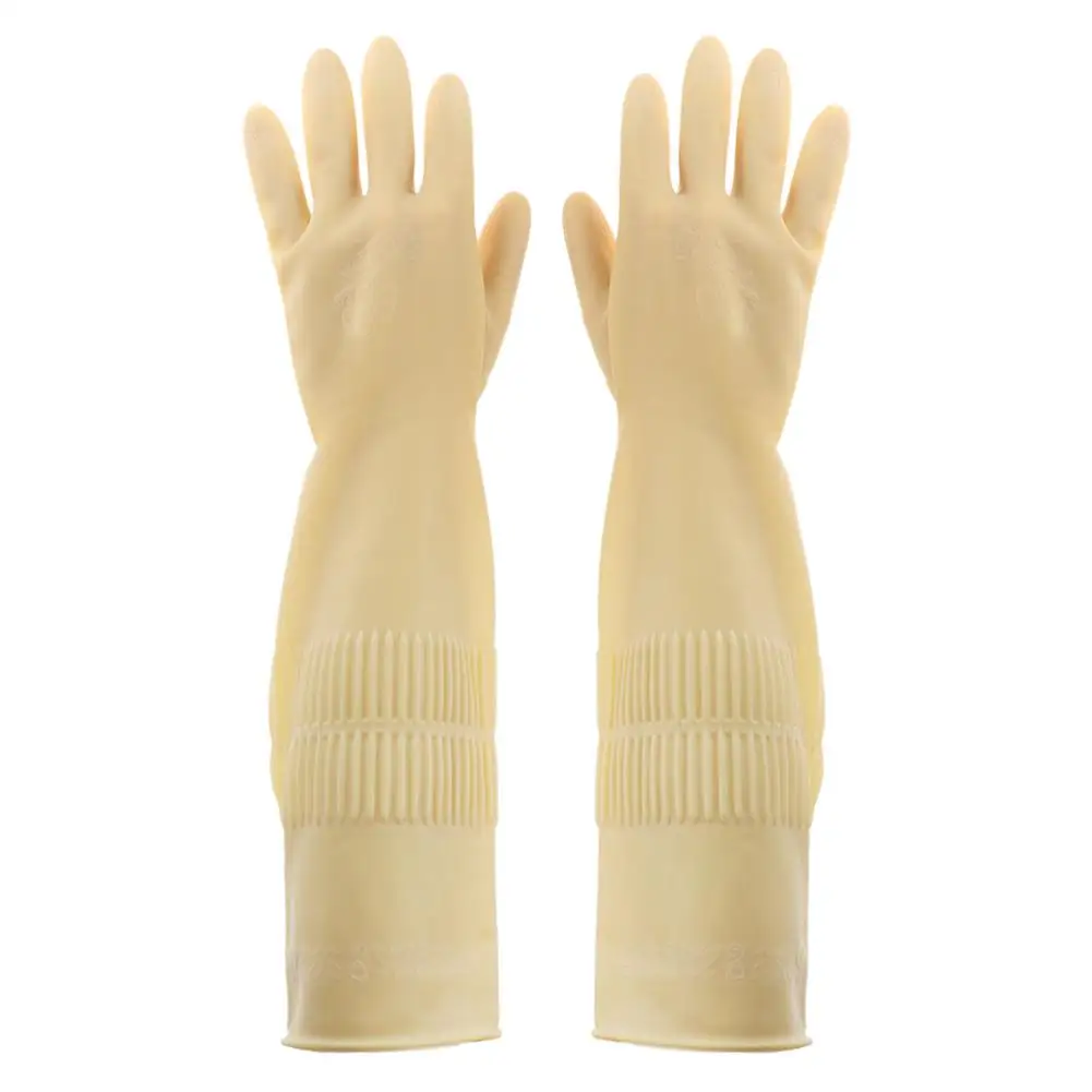 

Natural Latex Gloves Cleaning Rubber Wear Resistant Garden Household Kitchen Working Gloves Home Garden Planting Elements