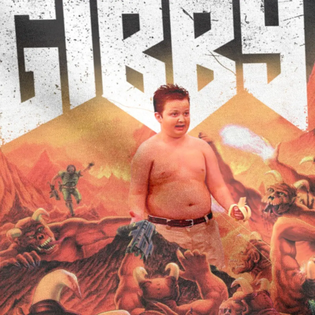Футболка Gibby Of Doom для мужчин и женщин новинка футболки Meme с коротким рукавом