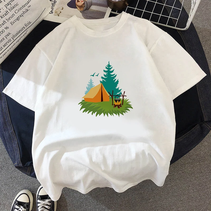 

90s Graphic Rock Top Tees Female Charming Scenery T Shirt Woman Harajuku Vintage T-shirt Fashion O Neck Tshirt Female