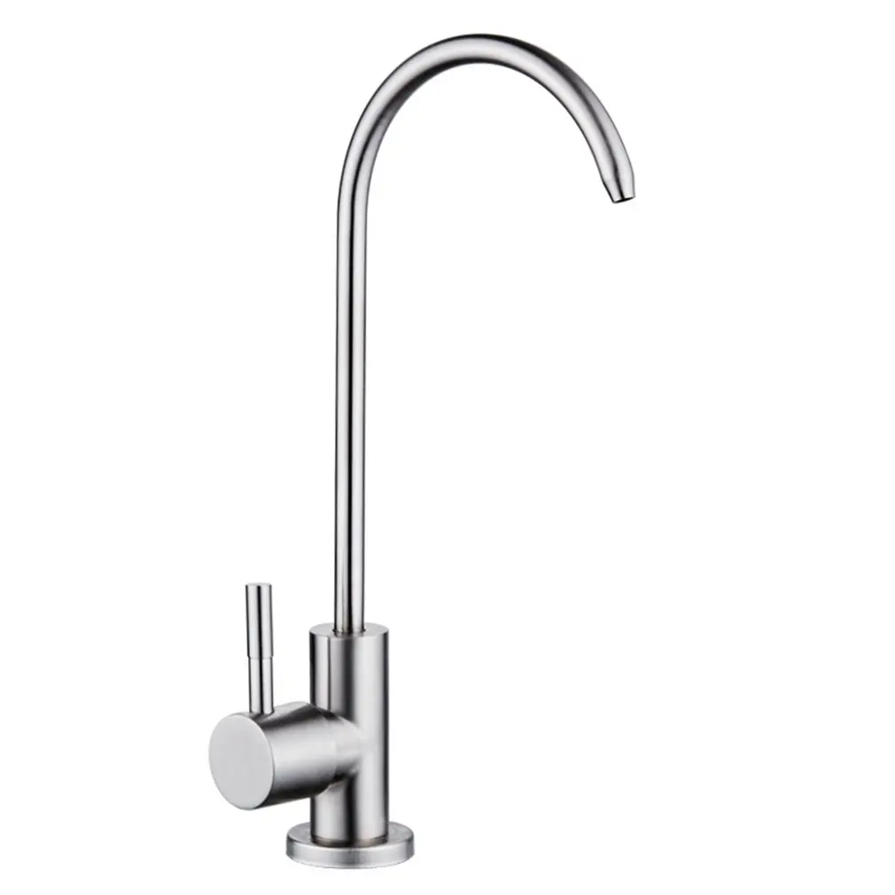 

Stainless Steel Kitchen Bar Sink Reverse Osmosis RO Filtration Drinking Water Faucet Lead-Free In Brushed Nickel Finish