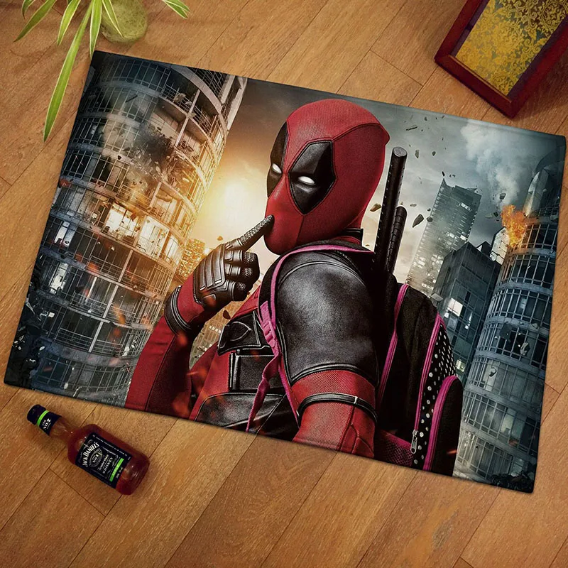1 шт. 40x60 см Marvel Мстители плюшевый коврик Железный человек Капитан Америка Бэтмен хлопок Рождественский подарок для детей Прямая - Цвет: H22