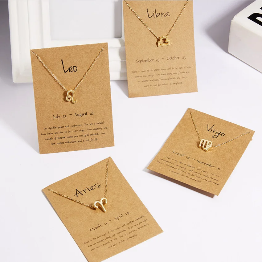 Очаровательное женское украшение Cxwind 12 знаков зодиака | Украшения и аксессуары