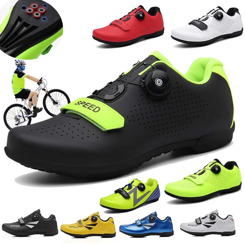 CUNGEL/Женская обувь для шоссейного велосипеда Мужская горного велоспорта с SPD дома