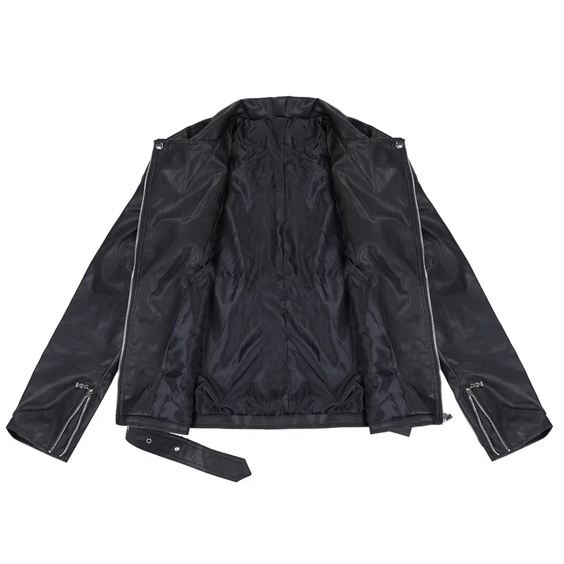 MJARTORIA Осенняя мужская куртка из искусственной кожи для мужчин фитнес модная