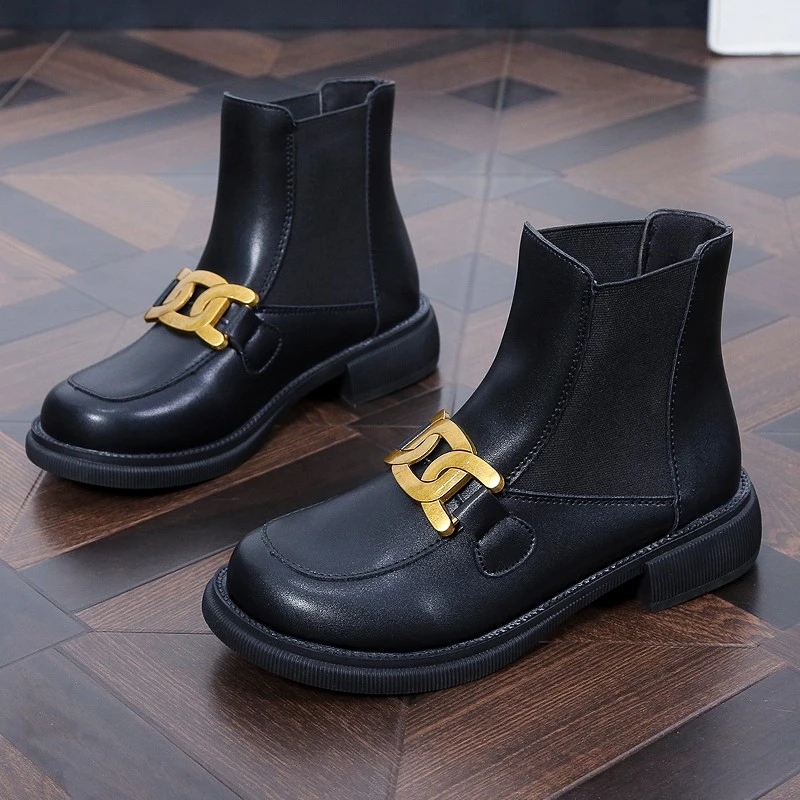 Женские ботинки 2021 мягкая кожаная обувь женские эластичные ботильоны