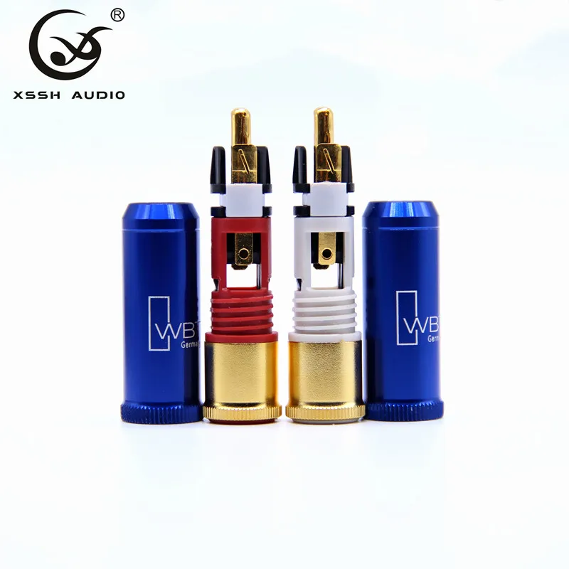4 шт. 8 RCA 0110CU XSSH аудио YIVO Hi End HIFI DIY позолоченный штекер свеча штекеры разъем для